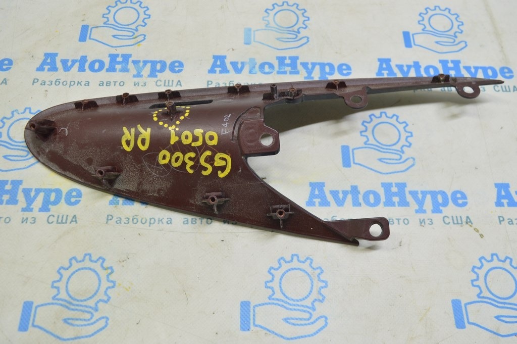 Накладка управления стеклопод зад прав Lexus GS300 GS350 GS430 GS450h 05-11 черн (01)слом креп — фото 2