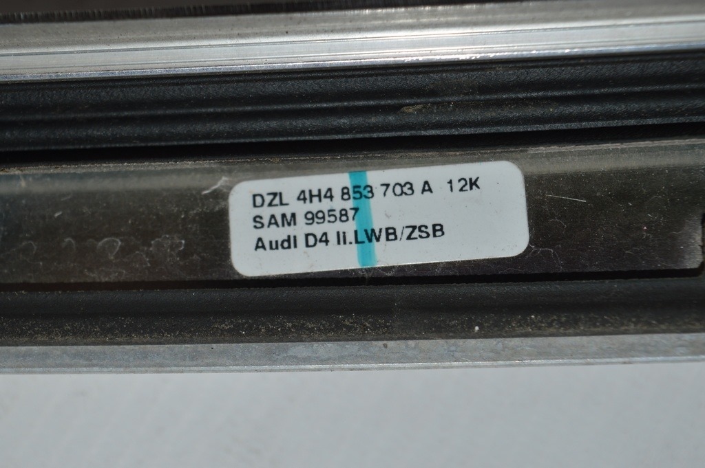 Накладка вдоль кузова (крыши) левая хром Audi A8 D4 10-17 (01) Long 4H0853703C — фото 3
