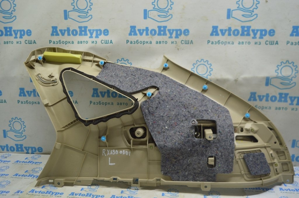 Накладка задней панели верхняя левая Lexus RX300 RX330 RX350 RX400h 04-09 беж (01) идеал — фото 3