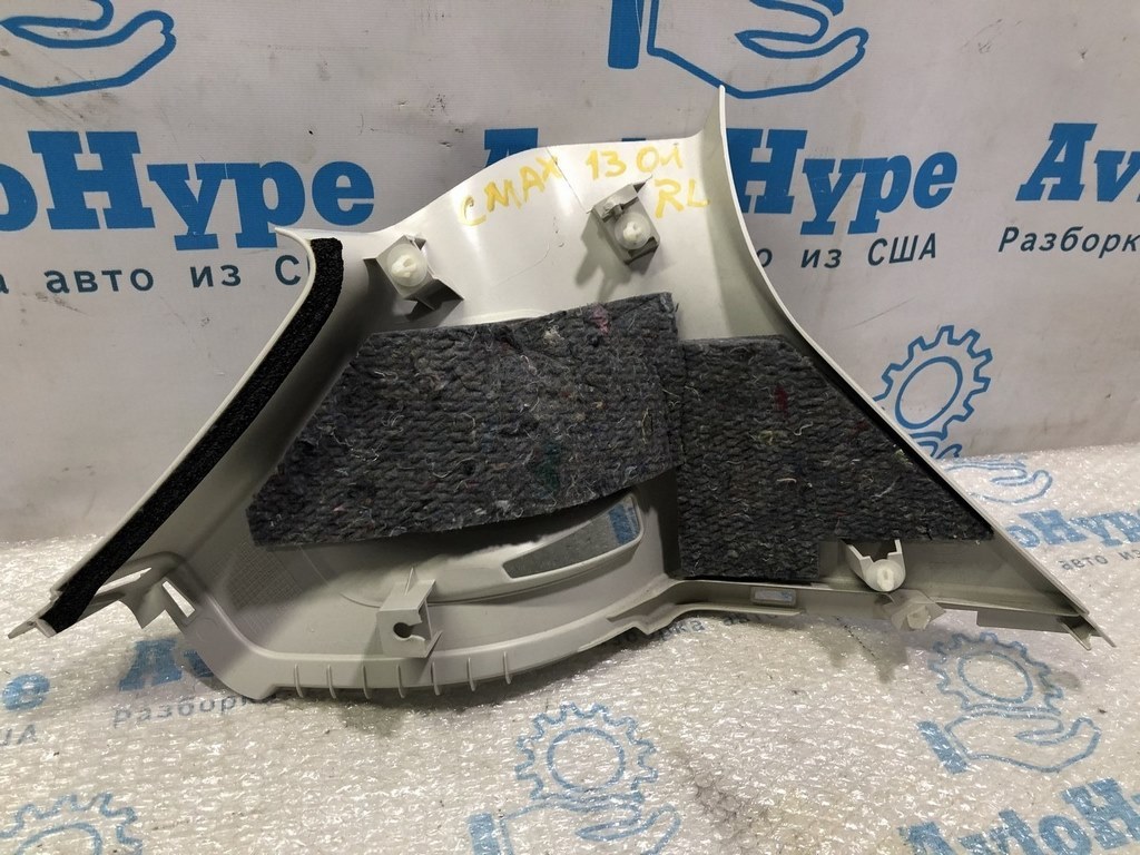 Накладка задней стойки левая Ford C-max MK2 13- серая, зад — фото 2