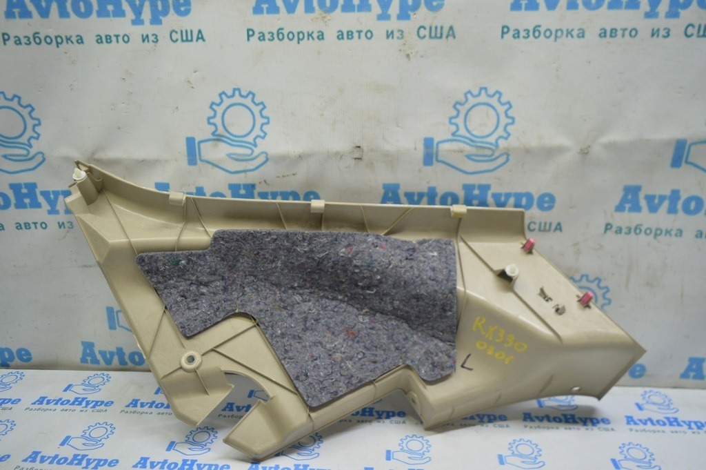 Накладка задней стойки нижняя левая Lexus RX300 RX330 RX350 RX400h 04-09 беж — фото 2