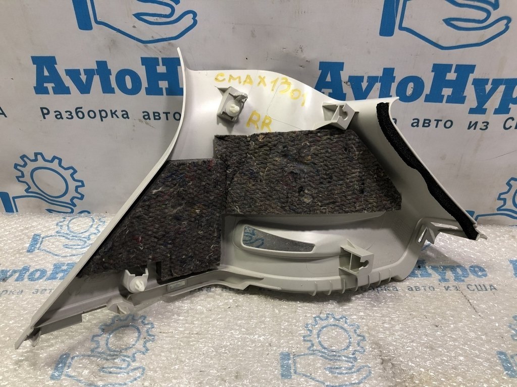Накладка задней стойки правая Ford C-max MK2 13- серая, зад — фото 2