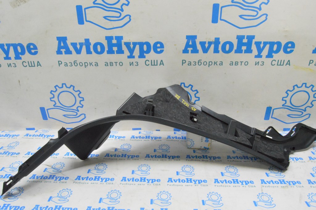 Накладка задней стойки правая низ Audi A3 8V 15-20 4d, 5d, черная, без airbag (02) царапины — фото 3
