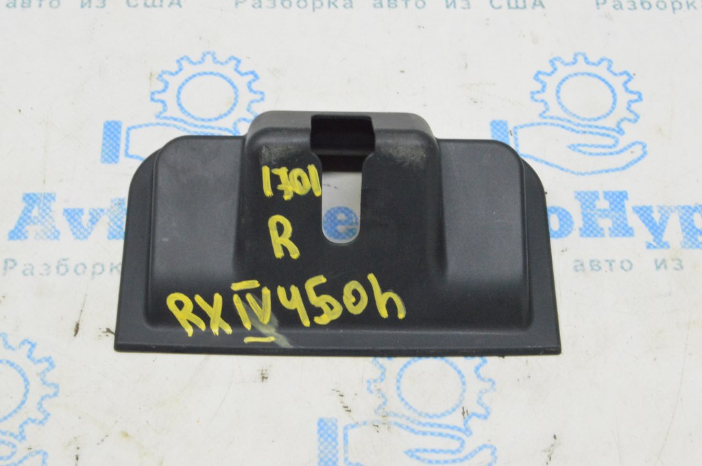 Накладка замка двери багажника Lexus RX350 RX450h 16-22 черная