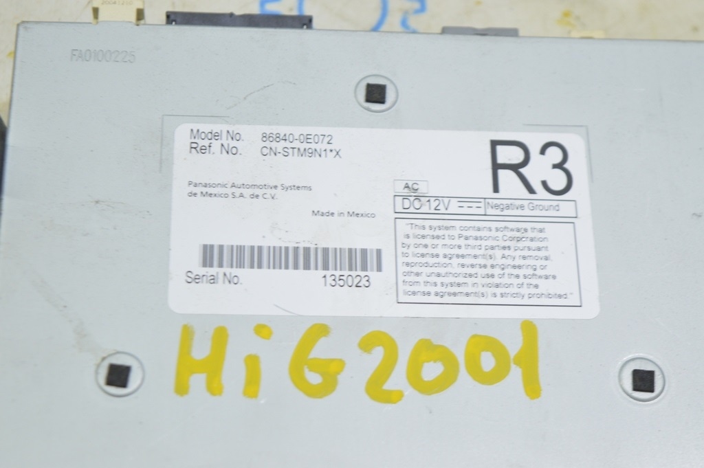 Navigation Computer Module Toyota Highlander 20- (01) — фото 2
