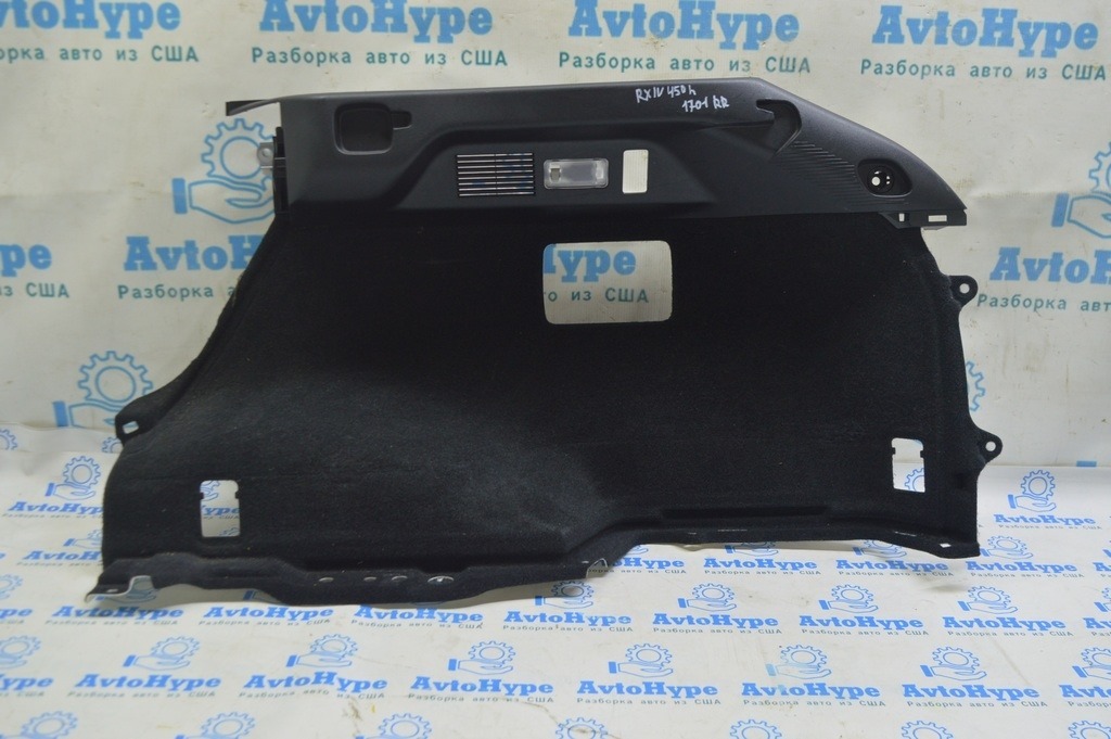 Обшивка арки правая Lexus RX350 RX450h 16-22 черная без сабвуфера
