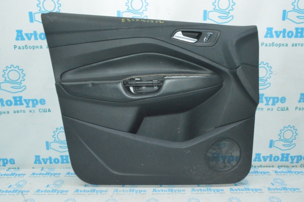 Обшивка двери (карточка) перед лев Ford Escape MK3 13- черн (09) примята