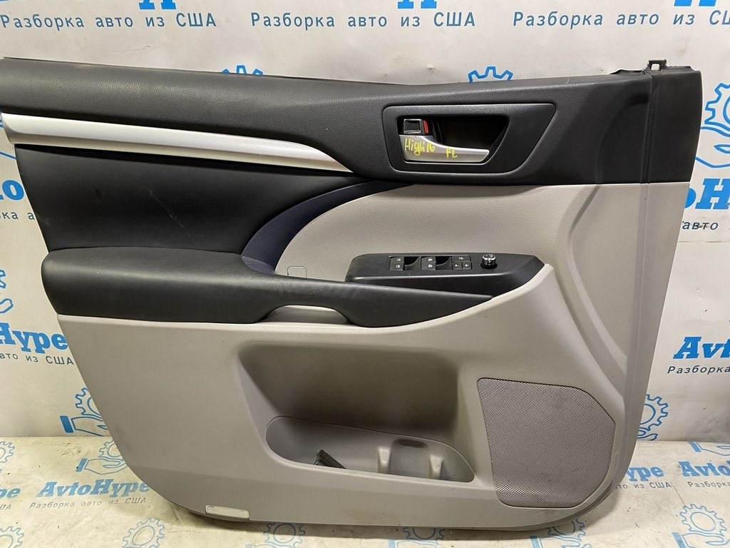 Обшивка двери (карточка) перед лев Toyota Highlander 14- Реализ Вадим с упр.стеклоподъемником — фото 2