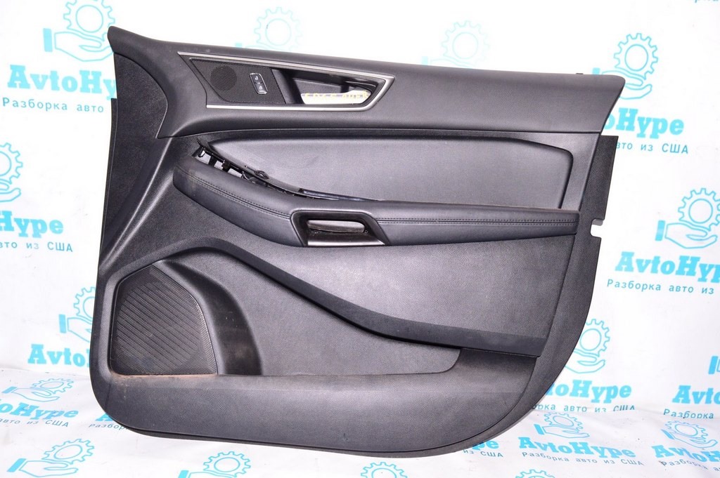 Обшивка двери (карточка) перед прав Ford Edge 16- черн кожа (04)
