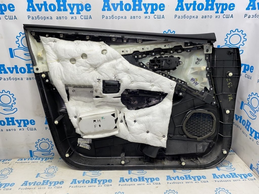 Обшивка двери (карточка) перед прав Nissan Murano z52 15- черн (01) запилена — фото 3
