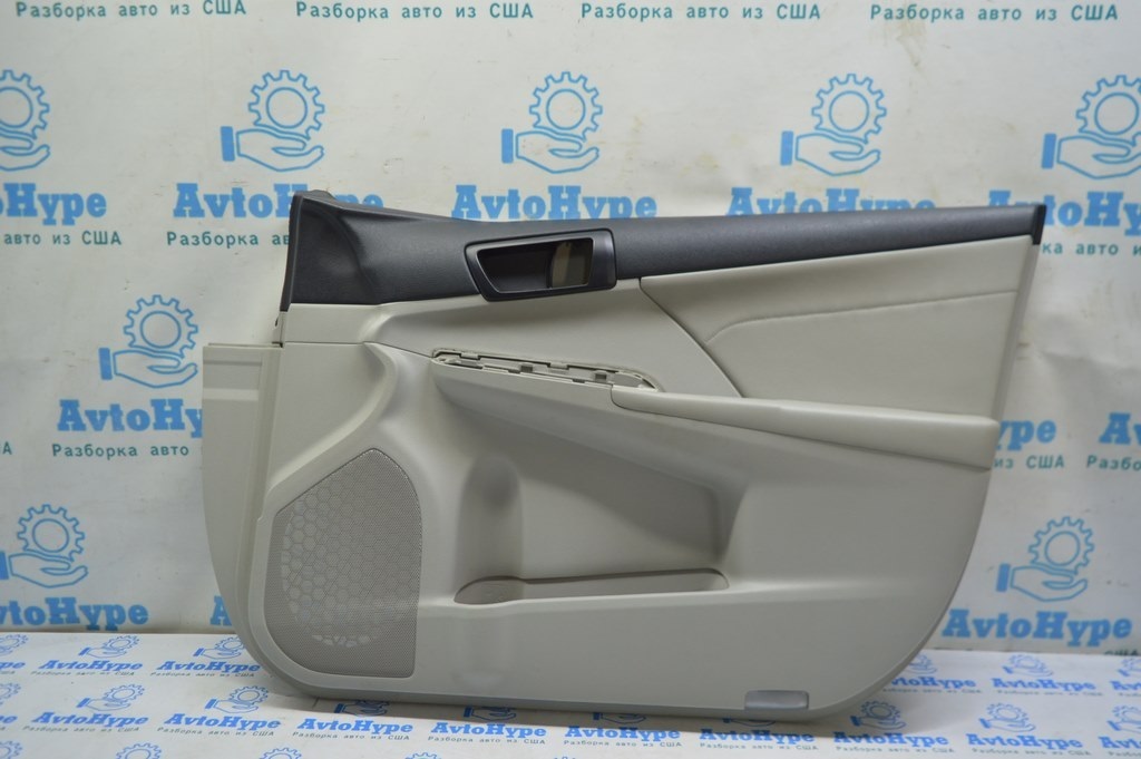 Обшивка двери (карточка) перед прав Toyota Camry v50 12-14 usa\euro серая с серой вставкой
