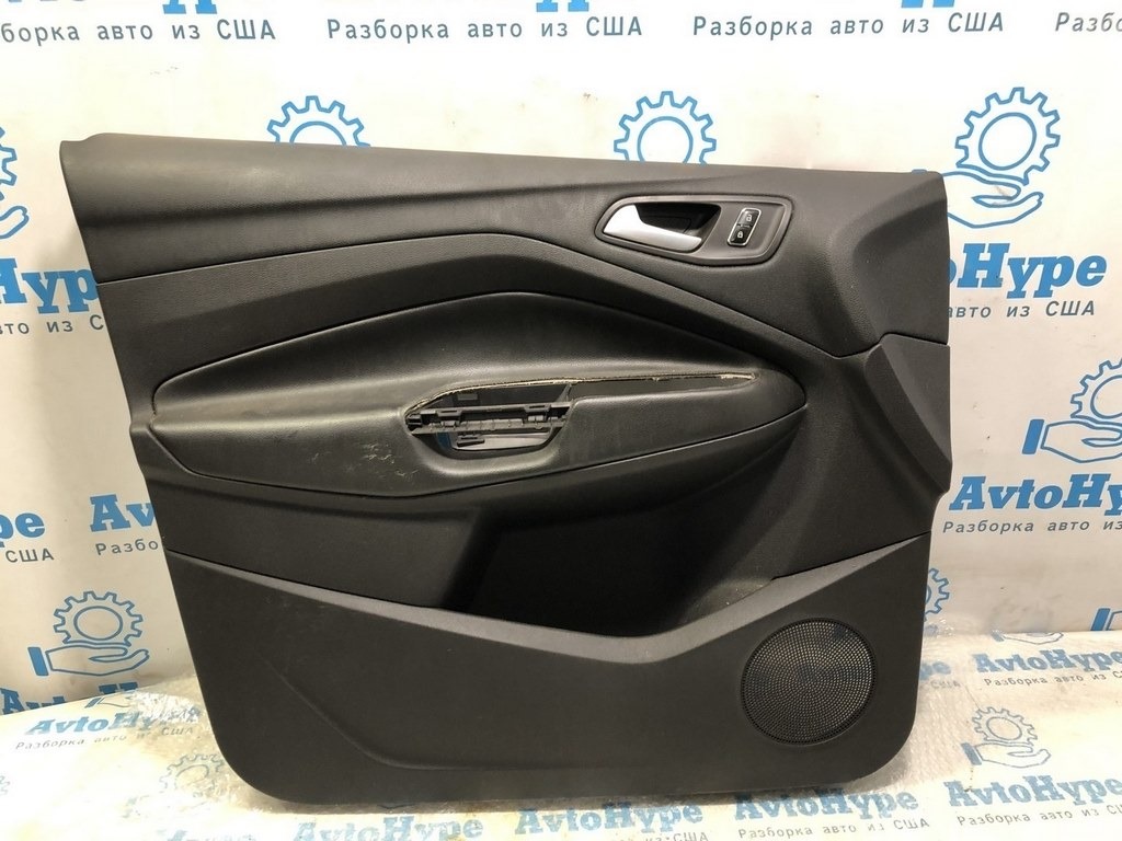 Обшивка двери карточка передняя левая Ford C-max MK2 13-18 черн