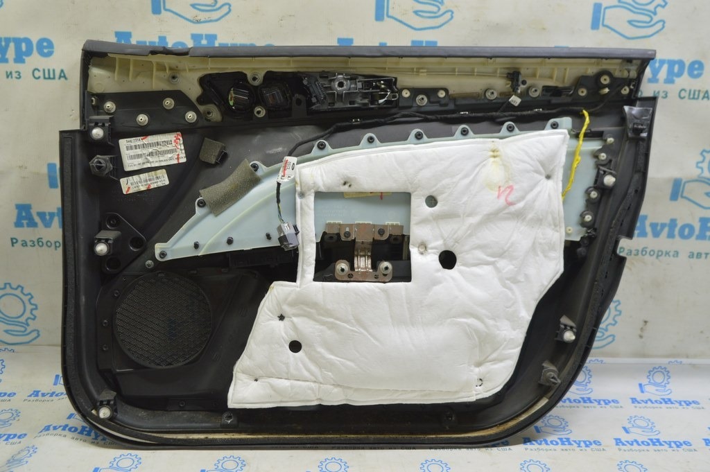Обшивка двери карточка передняя левая Ford Fusion mk5 13-16 titanium черн (06) — фото 2