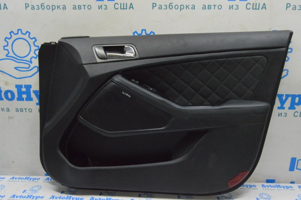 Обшивка двери карточка передняя правая Kia Optima 11-15 черн (04) INFINITY, перешитая