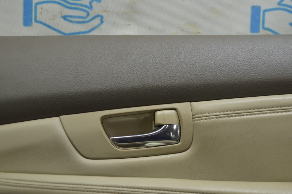 Обшивка двери карточка передняя правая Lexus RX300 RX330 RX350 RX400h 04-09 беж (01) идел — фото 3
