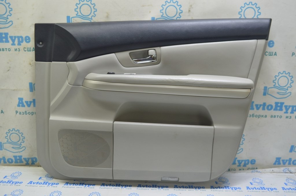 Обшивка двери карточка передняя правая Lexus RX300 RX330 RX350 RX400h 04-09 серая (02) примята