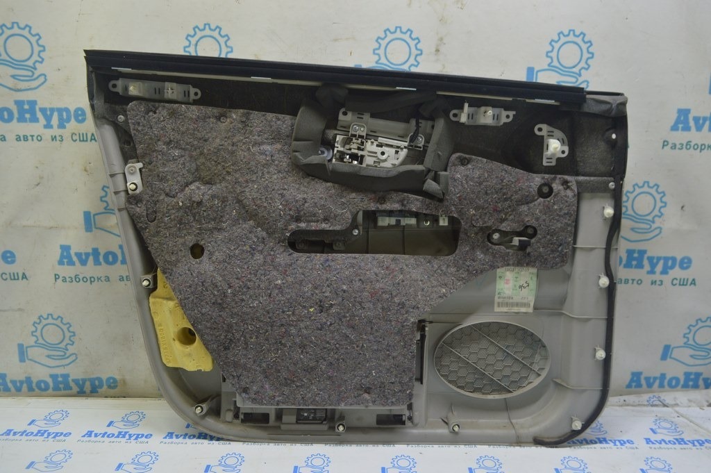 Обшивка двери карточка передняя правая Lexus RX300 RX330 RX350 RX400h 04-09 серая (02) примята — фото 2