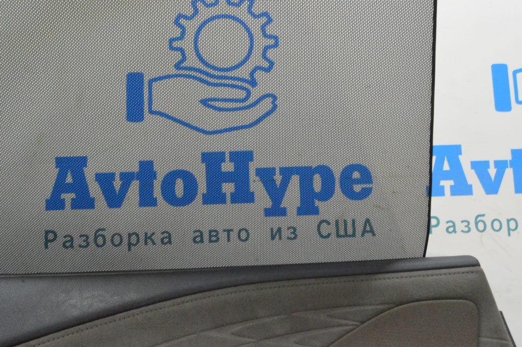 Обшивка двери (карточка) зад лев Lexus RX 350/350h/500h 23- черн с коричн вставкой и шторкой — фото 3