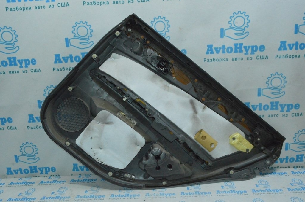 Обшивка двери (карточка) зад лев Toyota Avalon 05-12 серая с коричн.деревом (01) — фото 2