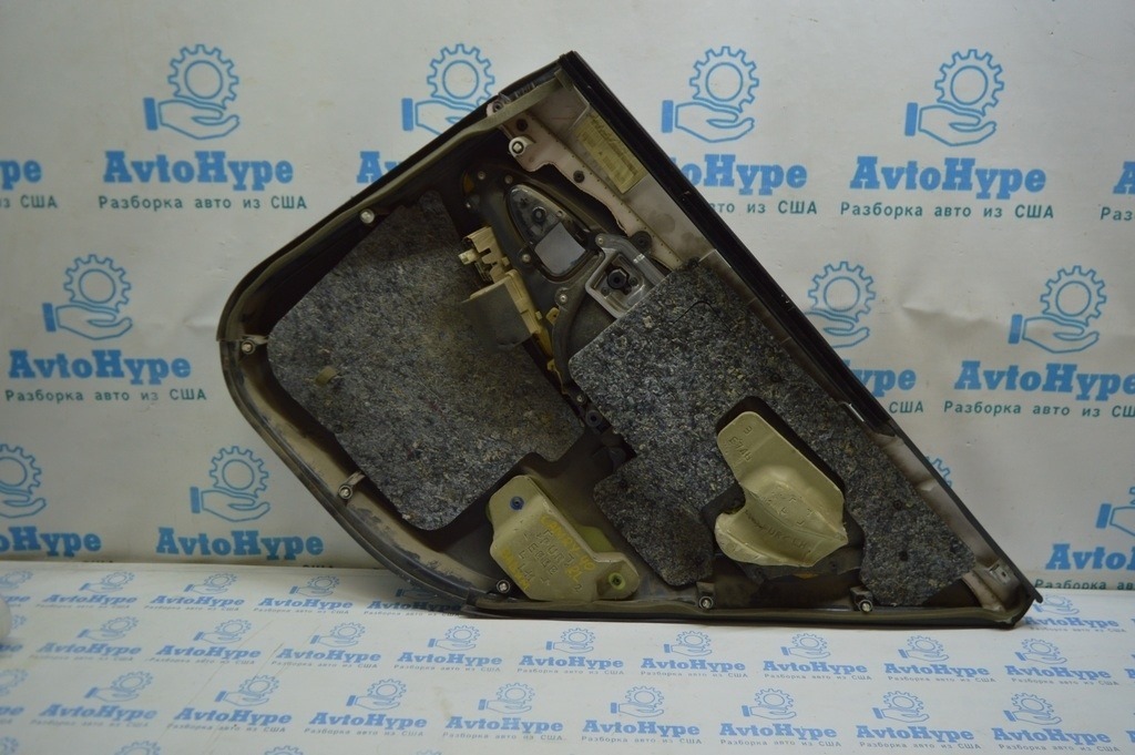 Обшивка двери карточка зад лев Toyota Camry v40 черн кожа вставка под дерев, реализ Вадим — фото 2