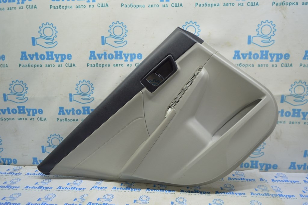 Обшивка двери (карточка) зад лев Toyota Camry v50 12-14 usa\euro серая с серой вставкой