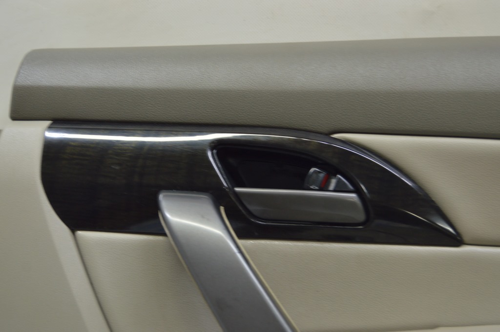 Обшивка двери (карточка) зад прав Acura MDX 07-09 кожа серая, вставка дерево (01) царапины — фото 2