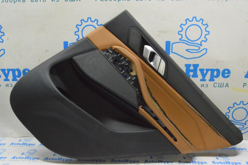 Обшивка двери (карточка) зад прав BMW X5 G05 19-23 коричн (01) оплавлена