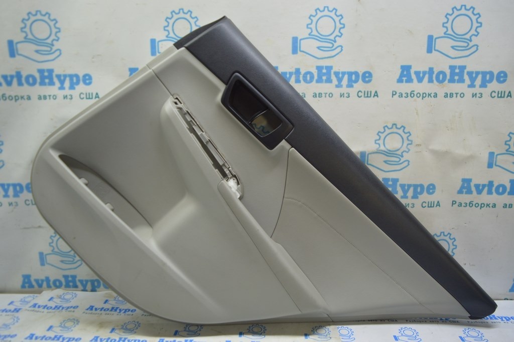Обшивка двери (карточка) зад прав Toyota Camry v50 12-14 usa\euro серая с серой вставкой