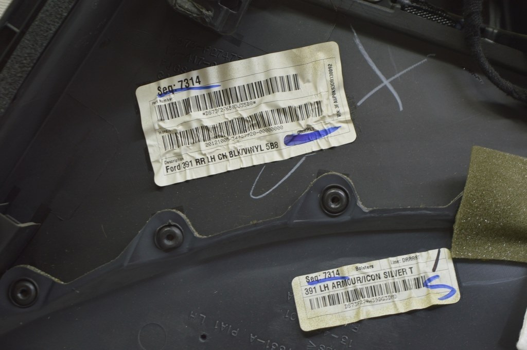 Обшивка двери карточка задняя левая Ford Fusion mk5 13-16 titanium черн (06) — фото 3