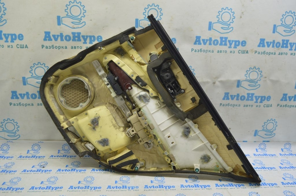Обшивка двери карточка задняя левая Lexus GS300 GS350 GS430 GS450h 06-07 коричневая с беж. — фото 2