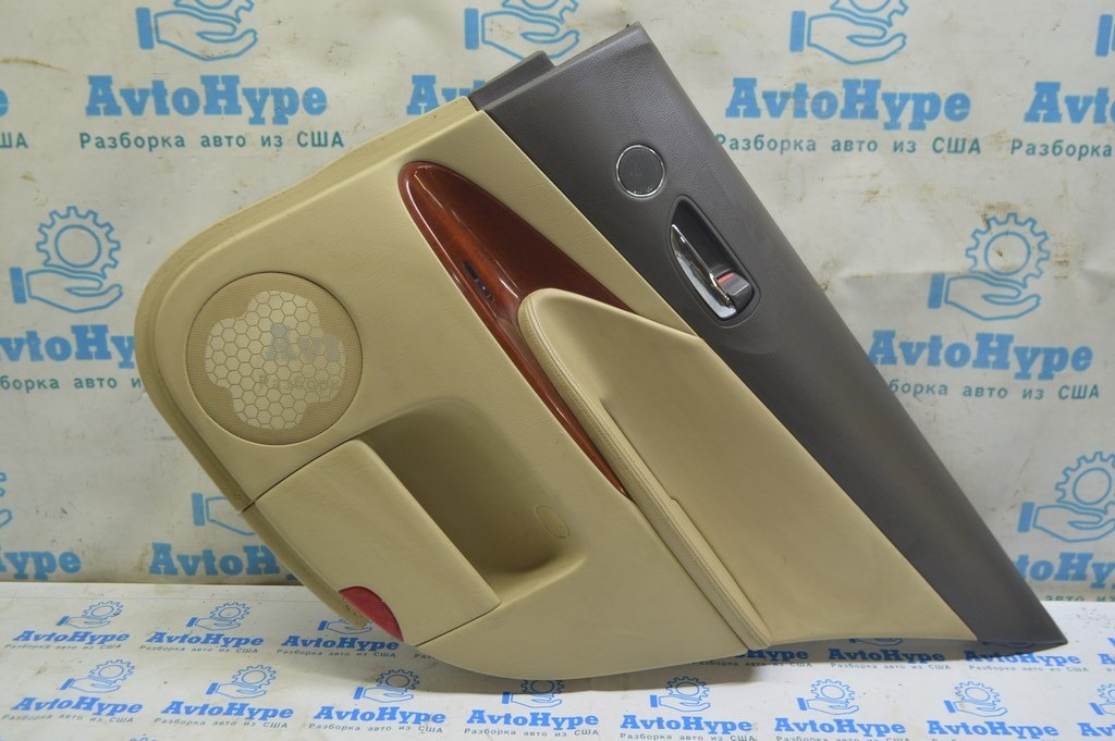 Обшивка двери карточка задняя правая Lexus GS300 GS350 GS430 GS450h 06-07 беж (02)