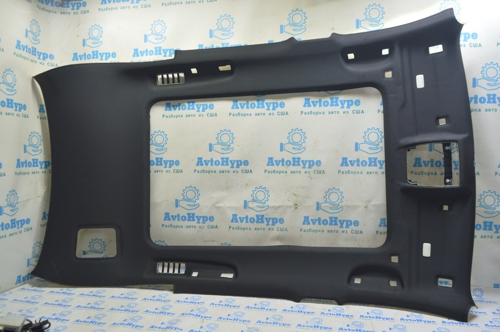 Обшивка потолка BMW X1 F48 16-22 черная под панораму (01)