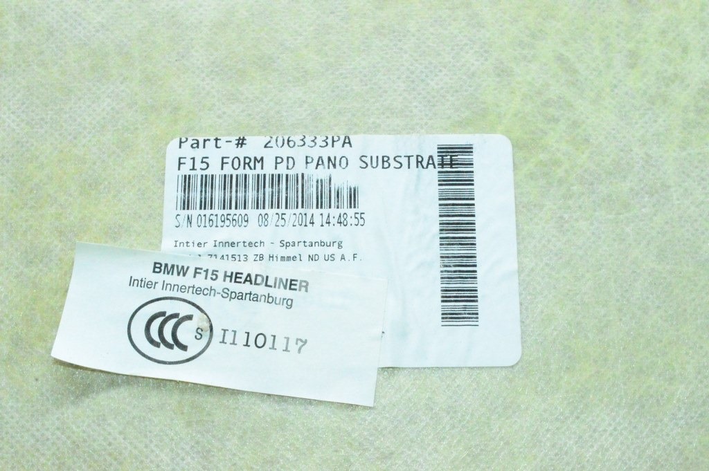 Обшивка потолка Bmw X5 F15 13-19 черная (распил) 4G5867506A — фото 3