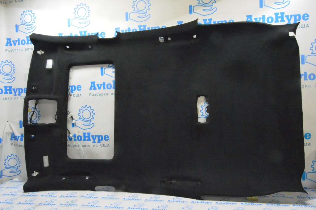 Обшивка потолка Lexus RX350 RX450h 10-15 под люк черный (03) перешит