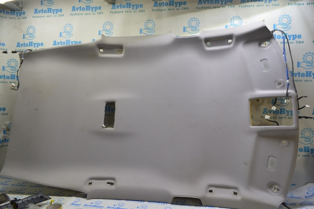 Обшивка потолка Lexus RX350 RX450h 16-17 без люка, серая (02)