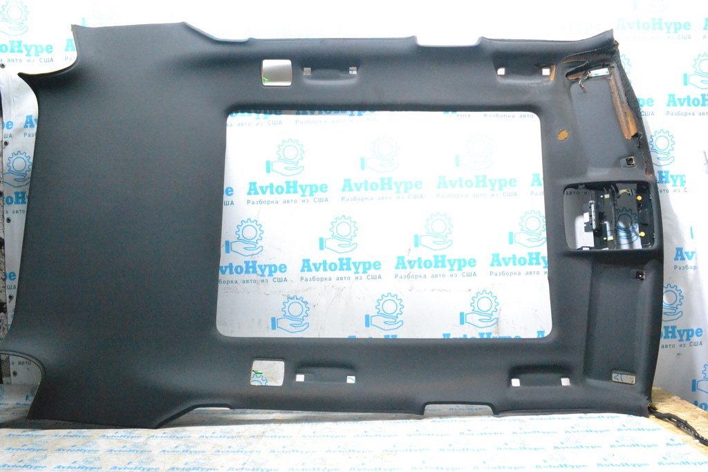 Обшивка потолка под панораму Land Rover Range Rover L405 13-17 черн (01) деф. после пожара