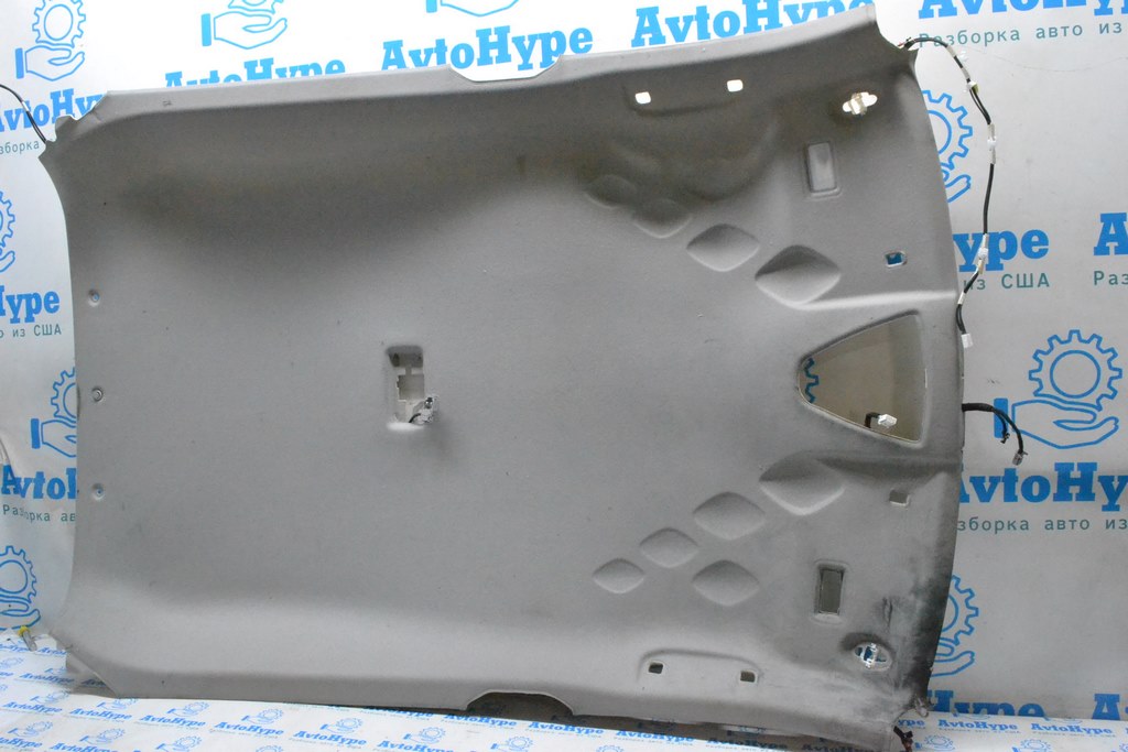 Обшивка потолка Toyota C-HR 18-23 без люка, серая (01) дефект спереди слева