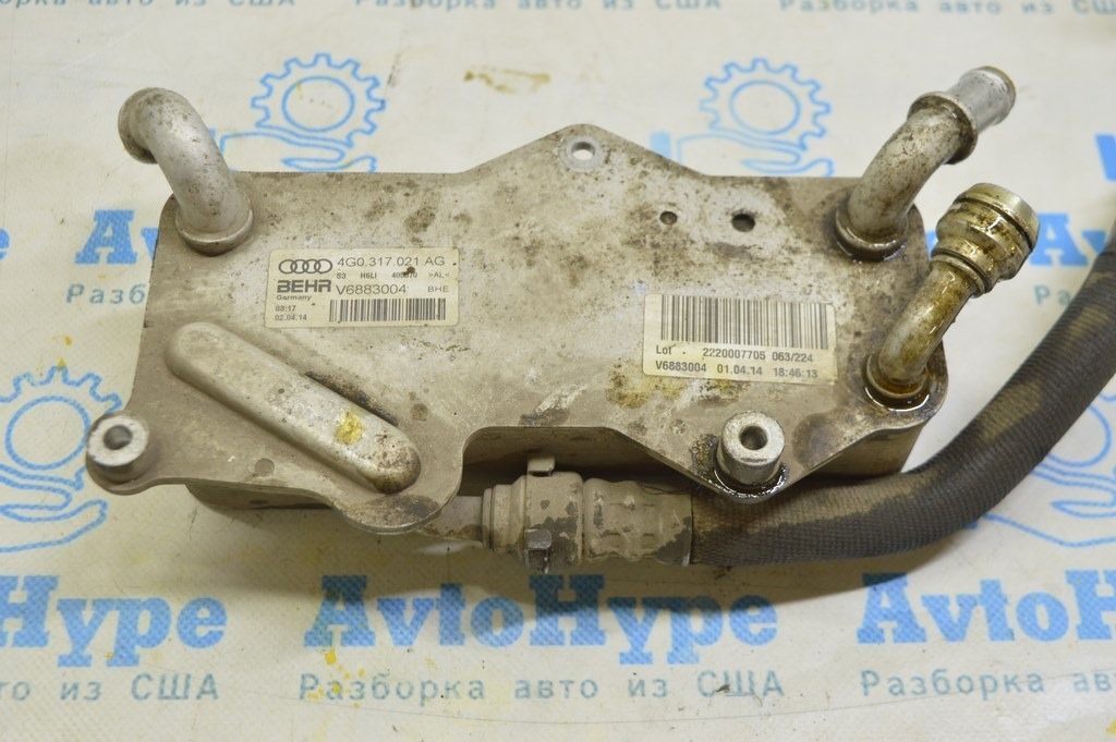 Охладитель масляный АКПП Audi A6 C7 12-14 2.0 FWD (01) c трубкой — фото 3