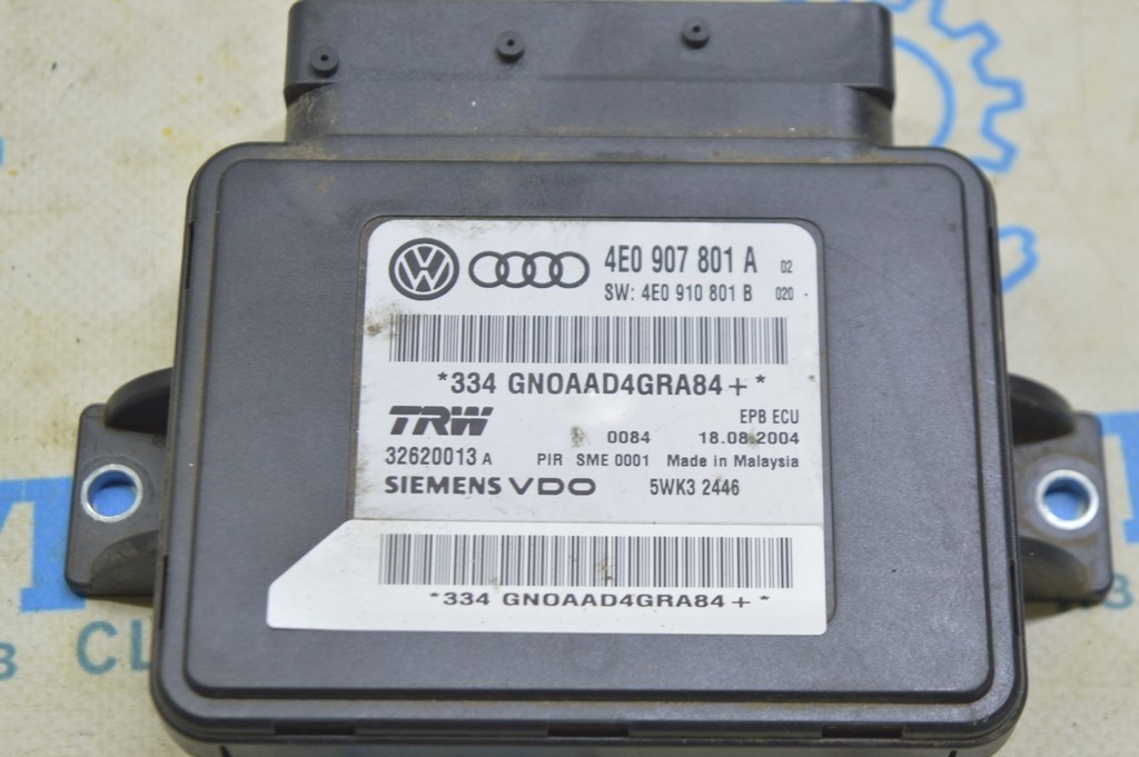 Parking Hand Brake Control Module Audi A8 D3 03-09 (01) — фото 3