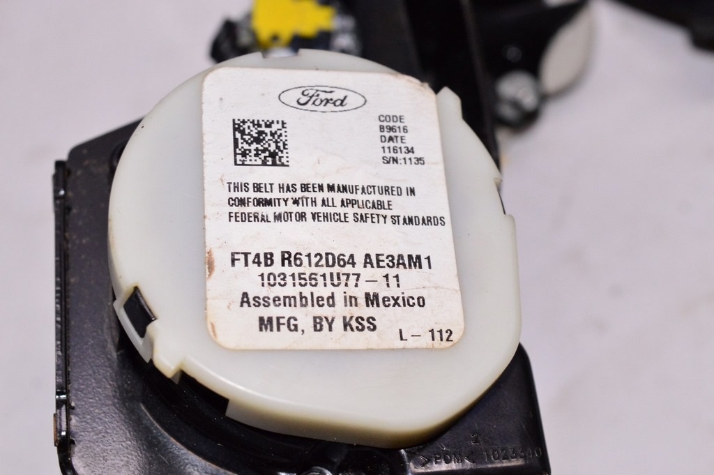 Пассажирский ремень безопасности Ford Edge 16- черн (04) топляк — фото 3