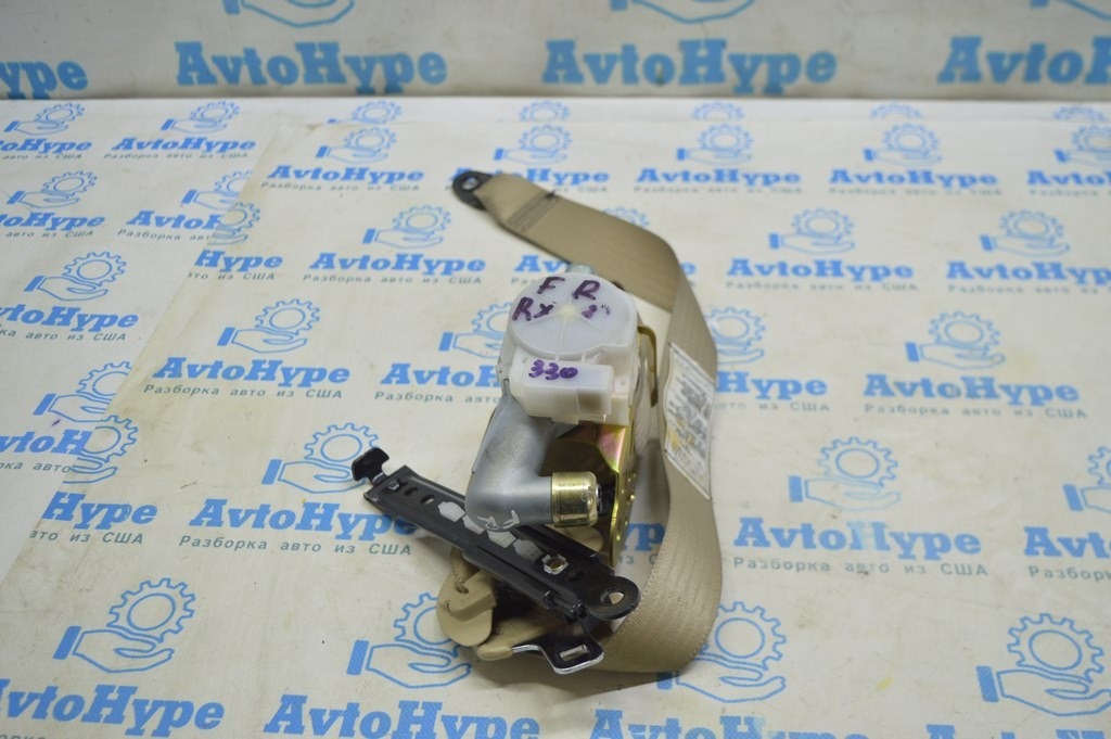 Пассажирский ремень безопасности Lexus RX300 RX330 RX350 RX400h 04-09 беж