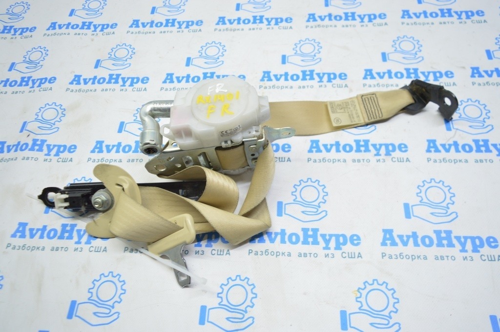 Пассажирский ремень безопасности Lexus RX350 RX450h 10-15 беж (01)