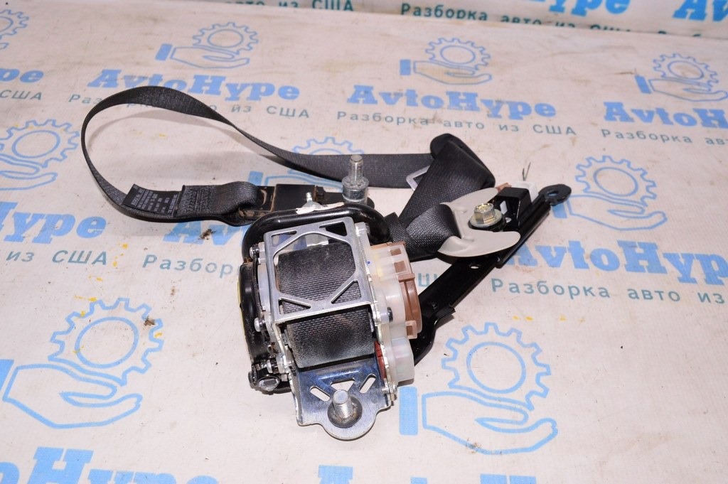 Пассажирский ремень безопасности Subaru Outback 15-19 черн (02) топляк — фото 2