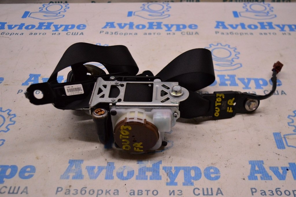 Пассажирский ремень безопасности Subaru Outback 15-19 черн (03)