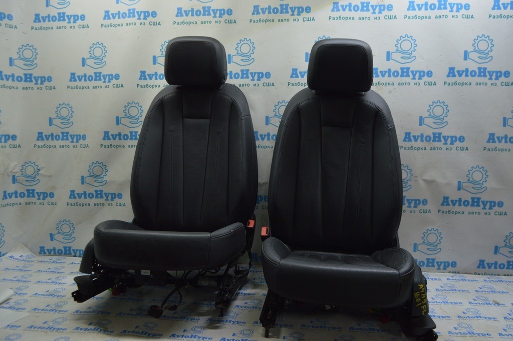 Пассажирское сидение Audi A4 B9 17-19 с airbag, электро, подогрев, кожа, черное (01)
