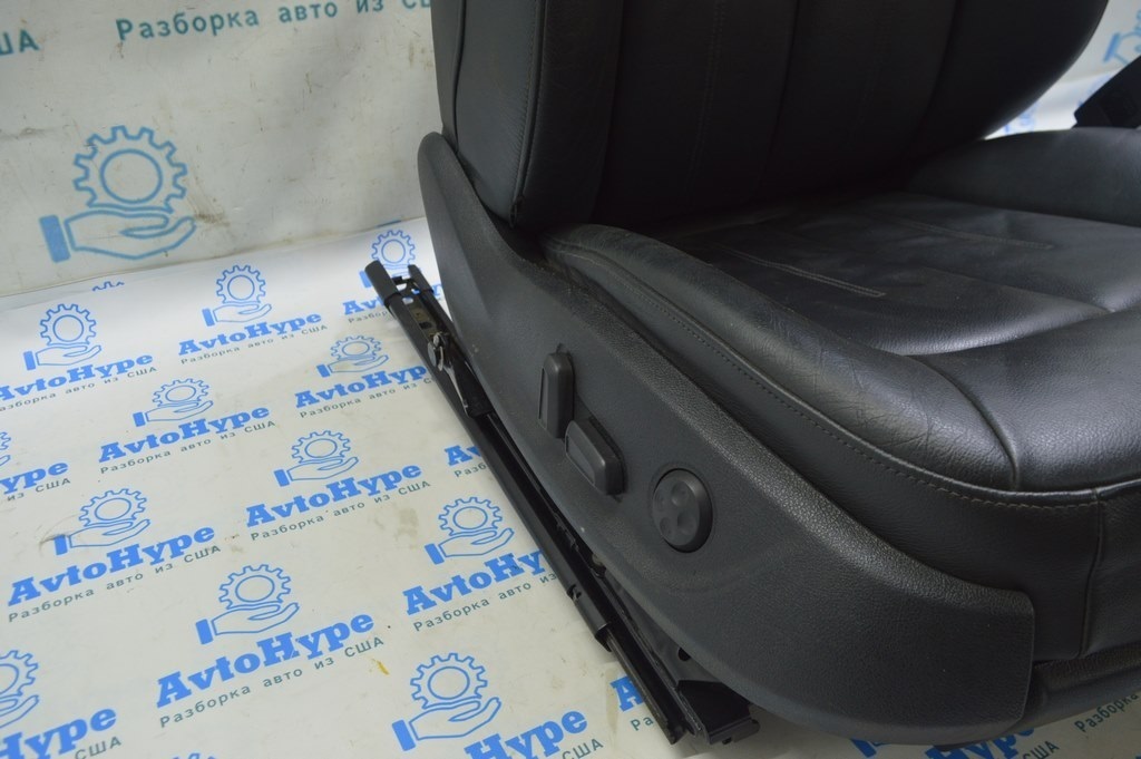 Пассажирское сидение Audi A6 C7 12-18 c airbag, кожа черн, без вентиляции, электро (01) — фото 4