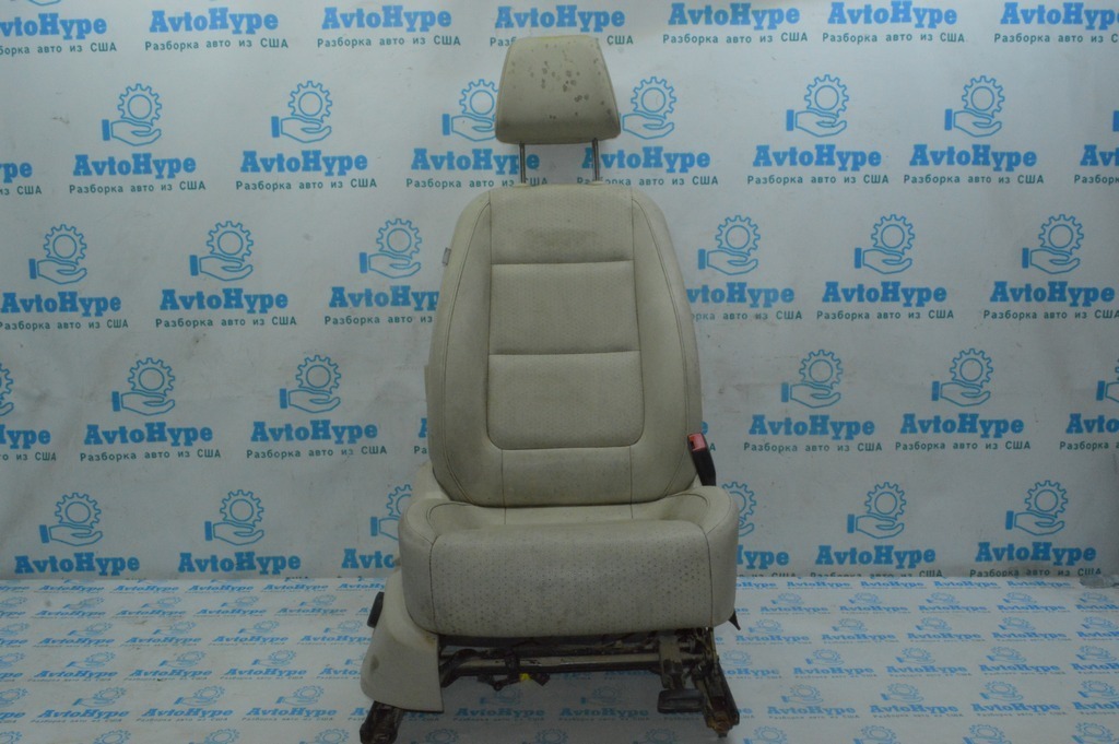 Пассажирское сидение без ARIBAG VW Tiguan 09-17 кожа беж электро (08) топляк,плесень
