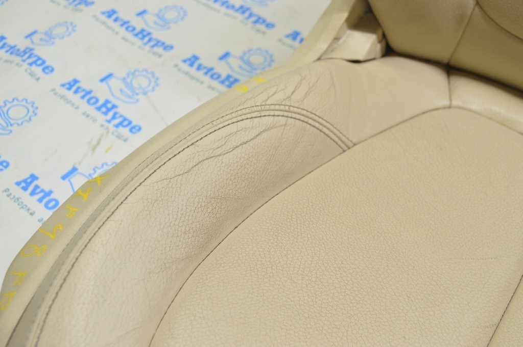 Пассажирское сидение BMW X1 F48 16-19 без airbag, электро, кожа беж, потерто (01) — фото 3