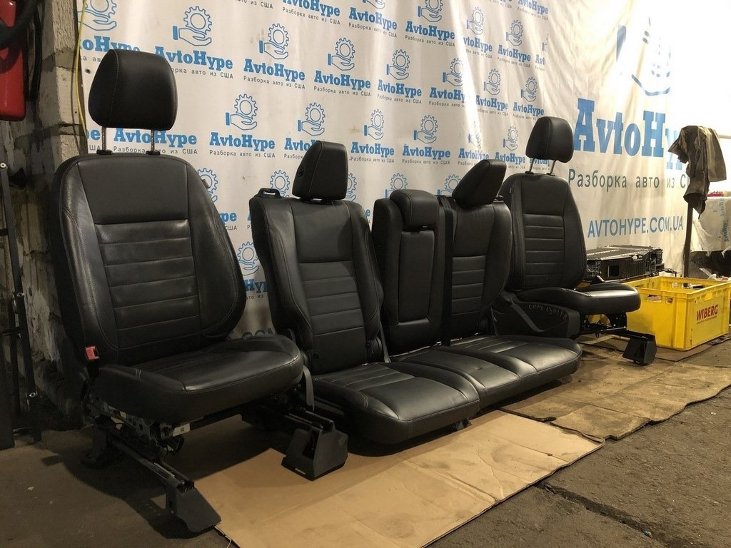 Пассажирское сидение Ford C-max MK2 13- кожа черн (01) — фото 3