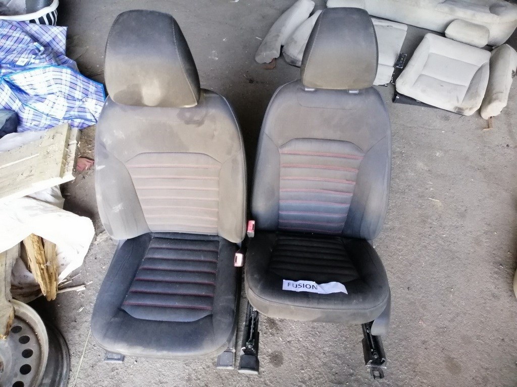 Пассажирское сидение Ford Fusion mk5 13-16 тряпка черн